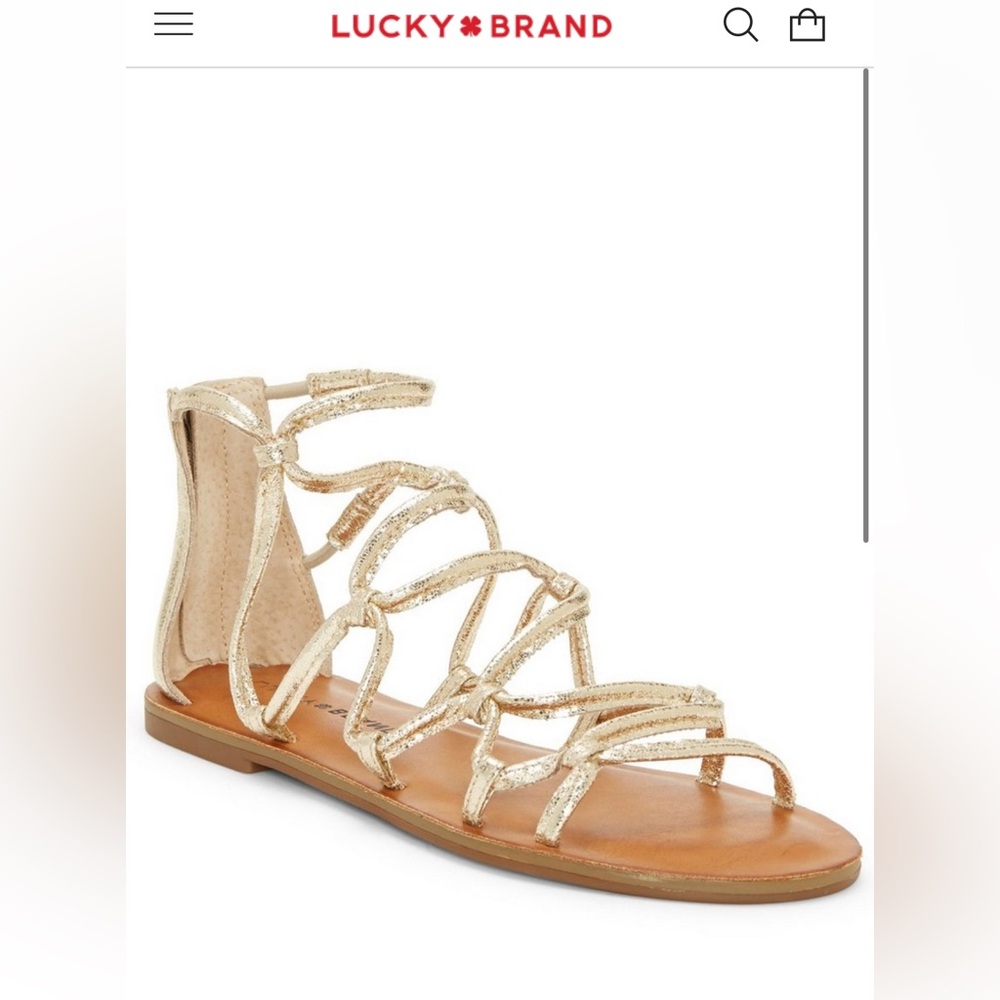 Lucky Brand Anisha Sandal GOLD - Sold Out - Size 8